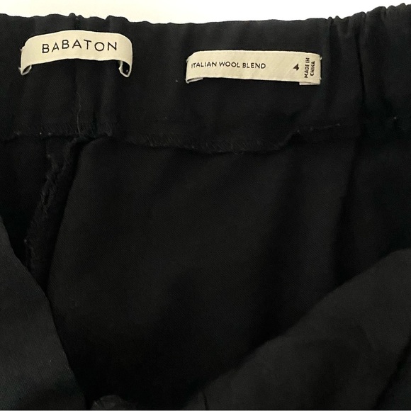 Aritzia Babaton Italian Wool Blend Pull In Pants Tailored Pleated Cropped Office - Picture 10 of 11